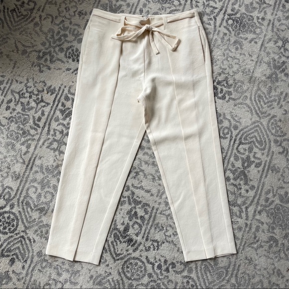 Camilla and Marc Ivory Tie Front Pants - Picture 1 of 7